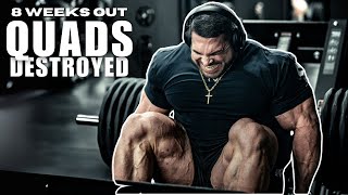 Full Quad Workout | 8 Weeks Out | Mr. Olympia Derek Lunsford
