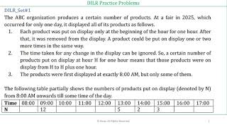CAT-DILR (Data Interpretation and Logical Reasoning) Practice Set #1