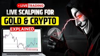 Live GOLD and CRYPTO Scalping Trading | DAY 186 #goldtrading #cryptotrading #bitcoin