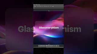 Glassmorphism effect in #photoshop #shorts