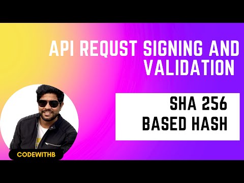 API request signing and verification
