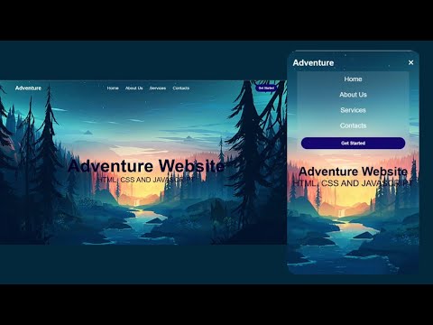 How to create Responsive Navbar using HTML  and CSS | Project 9