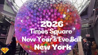 First Look at the 2026 New Year’s Eve Ball Before It Goes Up in Times Square Tonight 🎉 