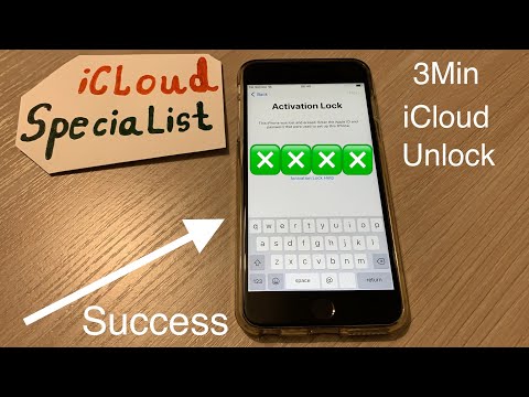 3MIN iCloud Unlock!! iPhone 4/5/6/7/8/X Any iOS without Apple ID and Password Success Approved