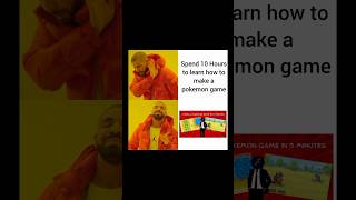Save your 10 hours and watch this 5 minutes tutorial 🔥 #shorts  #pokemon #gamedev #indiedev #memes