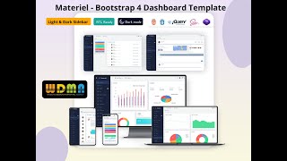 Bootstrap Admin Template With Dashboard UI Kit – Material