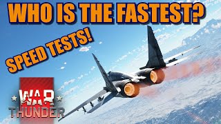 War Thunder DEV SERVER SPEED TESTS! Comparing the new aircraft to some old! WHO is the fastest?