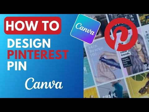 How to Design Pinterest pin FREE | Design Pinterest pin in Canva