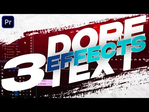 3 DOPE 🔥Text Effects in Premiere Pro You Must Try ! (Premiere Pro Tutorial)
