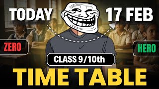 28 December से ऐसे पढो Class 9/10th | Timetable for class 10 🔥| class 10 timetable 2026