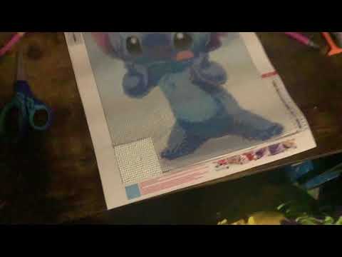 First diamond painting ever and first video
