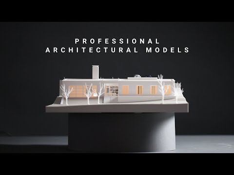Architectural model of a simple family house / 1:100 / MISS3