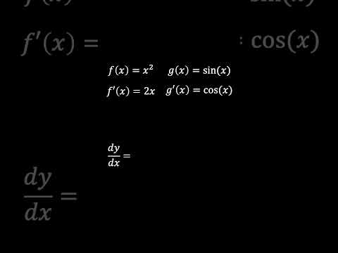Differentiation: The Product Rule #mathematics  #schoolmath #shorts #calculus #differentiation
