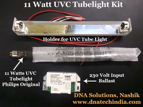 Germicidal 11 watt UVC Tubelight Kit for making uv sterilizer box