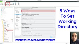 Creo Parametric - How to Set the Working Directory | Fundamentals