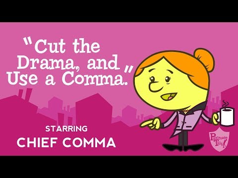 Comma song from Grammaropolis - "Cut the Drama, and Use a Comma”