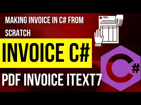 create an invoice in c# | c# pdf invoice | asp.net invoice | itext7