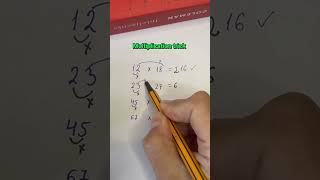 Multiplication trick #learnmath #maths #easylearning #mathstricks #easystudysuccess