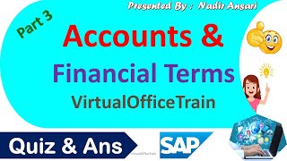 Accounts and Financial Terms Part 3 - Work in Progress
