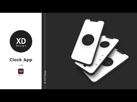 Clock App UI / UX Design in Adobe XD | XD Design