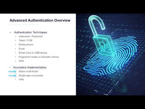 Multi-Factor Authentication in Acumatica