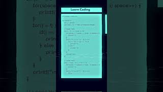 Hollow Diamond Star Pattern in C | Star Pattern in C | C Language Tutorial for Beginners #shorts
