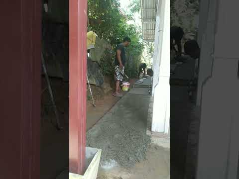 Plastering around the house