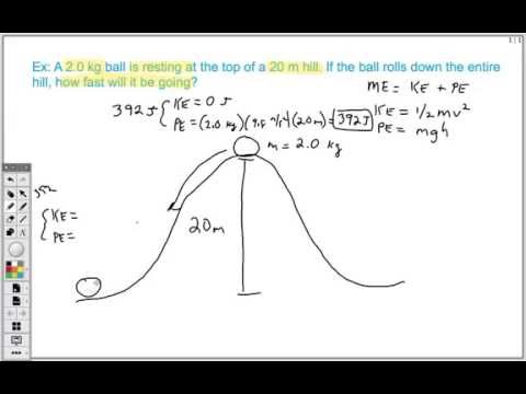 How to Solve Conservation of Energy Problem (Easy)