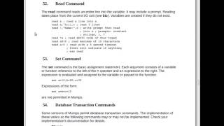 Mumps Programming Language Tutorial Part 11