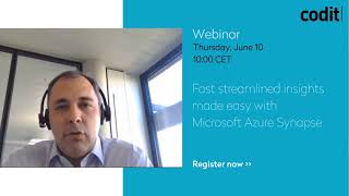 Webinar Fast streamlined insights made easy with Microsoft Azure Synapse