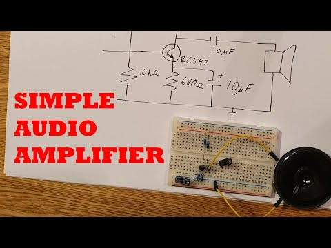 Single-Transistor Audio Amplifier - How the Common Emitter Amplifier Works