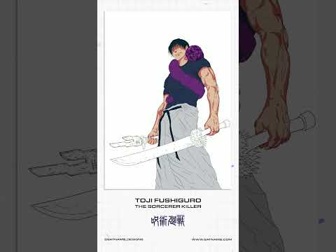 Toji 'They Ain't Bulletproof' Fushiguro - Timelapse