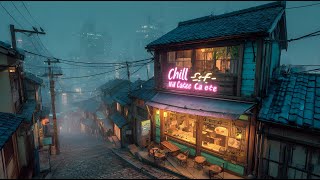 90s Lofi Chillhop 🌧️ Rainy Ambience for Late Night Study Sessions | 12 Hour Chill Mix