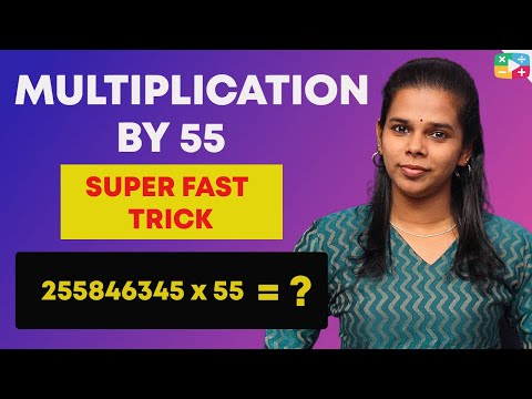 Multiply ANY number by 55 | Multiplication trick | Super-Fast trick