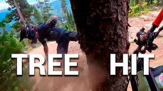 MASSIVE DROPS & HARD CRASHES - PRO LINE - BANANA PEEL DH MTB JUMPS