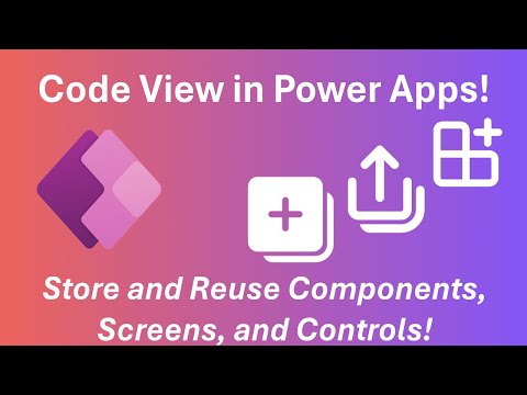 Power Apps Create your own Code Repository! Code View in Power Apps is now Generally Available 🚀