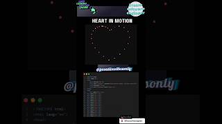 Day 80 HEART IN MOTION #tiktok #codinglife #shortsfeed  #webdevelopment #ytshort #short