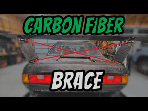Rear Wing Carbon Fiber X Brace