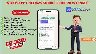 Whatsapp Gateway | Multi Device Source Code New Update Code! Tech Support Pro