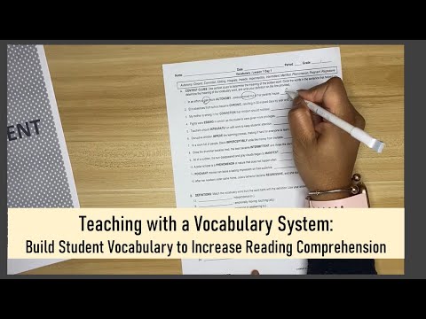 Direct Vocabulary Instruction using Tier 2 Vocabulary - Creating a Vocabulary Instruction Routine.
