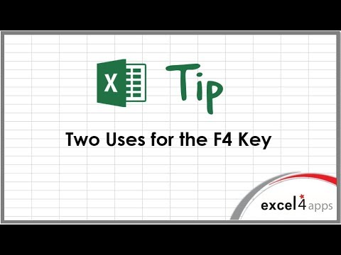 Excel Tip: Two Uses for the F4 Key