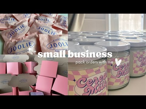 Packing candle Orders Small Business | Pack candle jars with me! | Small business packaging ideas