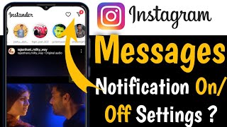 instagram message notification on/off settings | instagram message setting @AhasanAliEdits