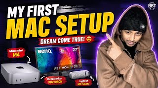 My First Pc Setup | Unboxing Mac Mini M4 - 512 GB | BenQ PD2706 QN Monitor | Logitech Keyboard mouse