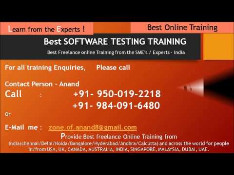 SWT Testing Test Complete freelance online training/Support/Corporate Training from India
