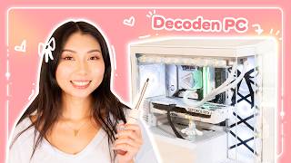 decorating my aesthetic white gaming pc | kawaii decoden, fan shrouds, and lace 💗