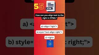 "HTML Quiz Challenge 55 🚀 Test Your Web Development Knowledge! | CodeQue | #shorts #shortvideo #html