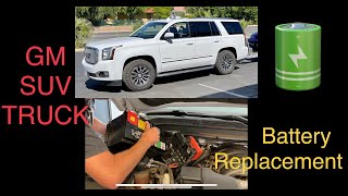Yukon battery replacement 2015-2020 GMC CHEVY Tahoe, Escalade Sierra, Silverado, suburban
