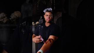 2 ways to make FAKE blood for Halloween 🩸💀 #problemsolved #DIY #HalloweenDIY #costume