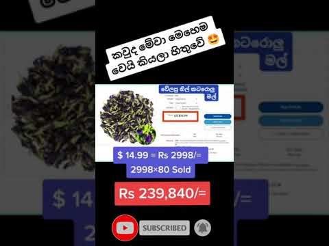 වේලපු නිල් කටරොලු මල් යවලා සල්ලි හොයමු | Best Selling Directshipping item on ebay 2021 #shorts 04